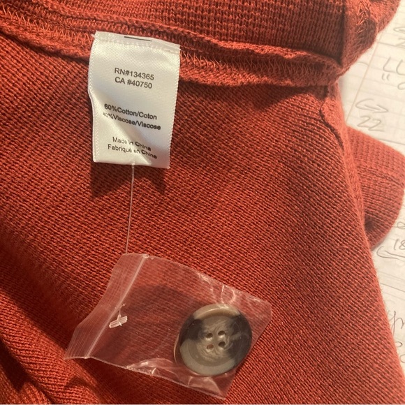 MARLA WYNNE O/S Cotton Blend Oversized Pockets Buttoned Poncho Cardigan NEW - Picture 8 of 11